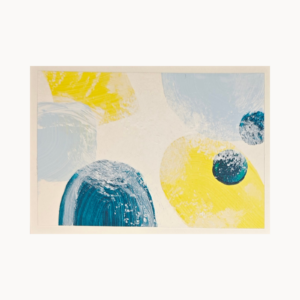 Kunstkarte „Sunny Orbit“ – abstraktes Original