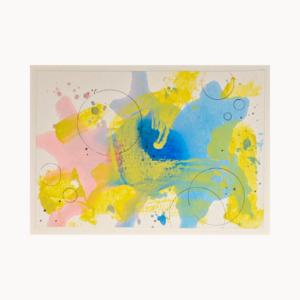 Kunstkarte „Sunny Flow“ – abstraktes Original