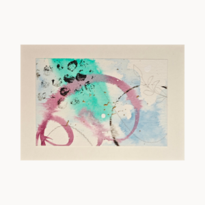 Kunstkarte „Quiet Circles“ – abstraktes Original