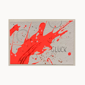 Kunstkarte „Glück“ – abstraktes Original
