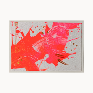 Kunstkarte „Coral Rhythm“ – abstraktes Original
