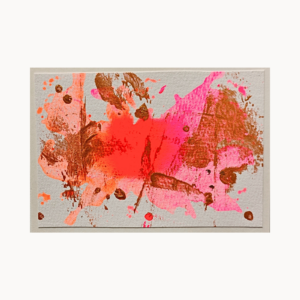 Kunstkarte „Copper Bloom“ – abstraktes Original