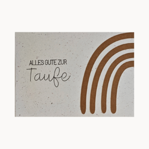 Taufkarte "Regenbogen" – Alles Gute zur Taufe