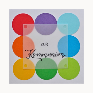 Kommunionskarte "Kreise" – Zur Kommunion