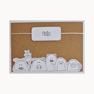 Geburtskarte "Tierfreunde" - Hello