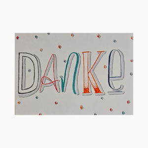 Grußkarte „Danke“
