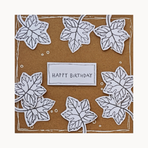 Geburtstagskarte „Ahornblätter“ – Happy Birthday