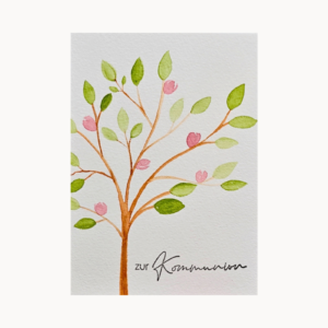 Kommunionskarte "Baum" – Zur Kommunion